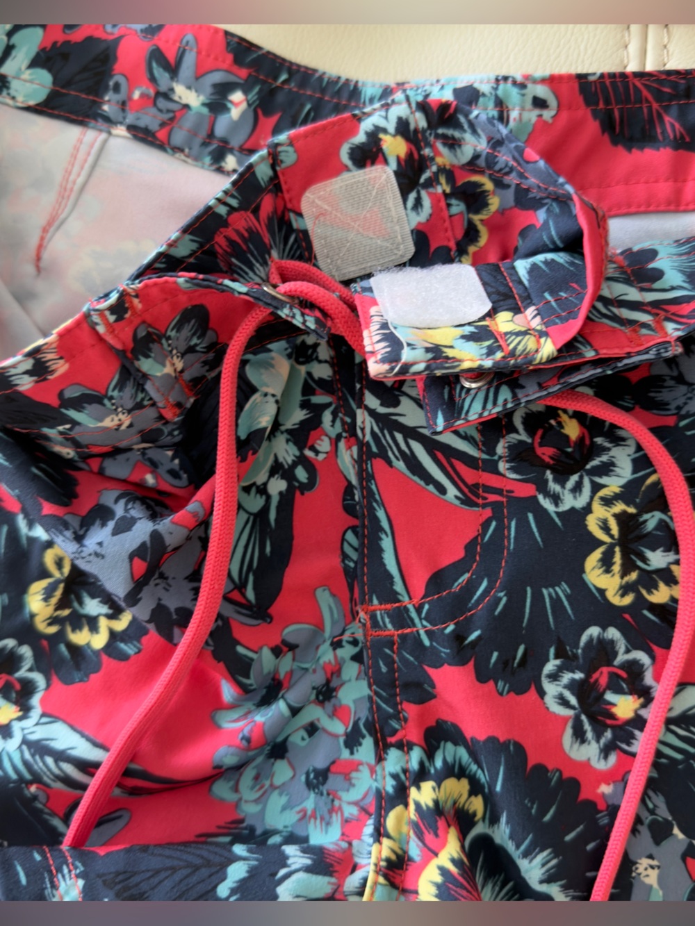 Roxy Pink & Navy Floral Halter Bikini short Set - Picture 7 of 8